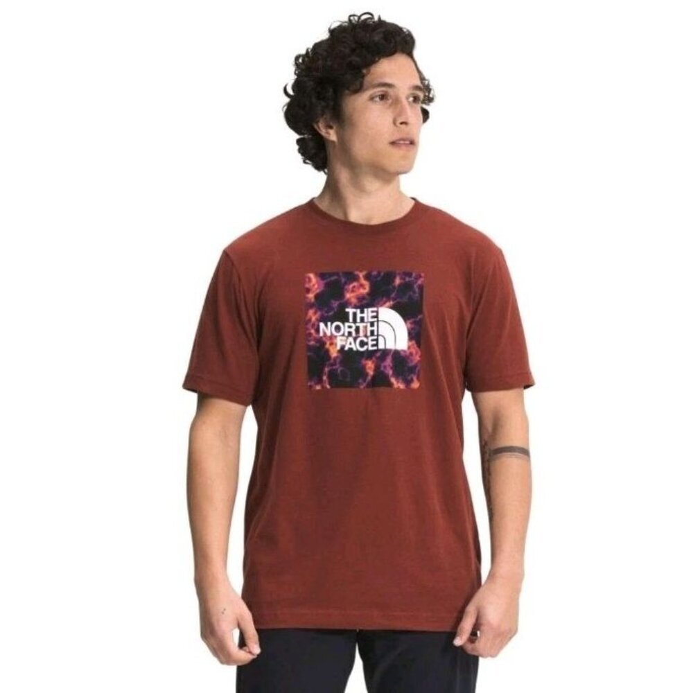The North Face Mens Brick House Red Boxed In T-Shirt Size M Outdoors Hiking
